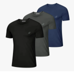 Kit 3 Camisa Academia Masculina Dry Fit Treino Slim Fit