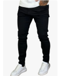 Calça Skinny Preta Masculina Jeans Com Elastano Lycra