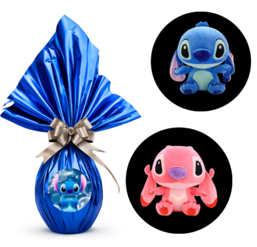 Ovo de Páscoa Stitch 200g Chocolate + Pelúcia Stitch com Som