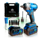 Chave De Impacto Parafusadeira Furadeira Recarregável 48v Azul Several Importados 2000mah