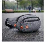 Pochete Impermeável Espaçosa Grande Nylon Ajustável Unissex