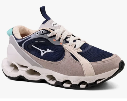 Tenis Casual Beta Azul/beje Limitado Wave Prophecy