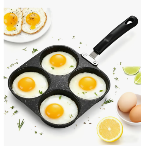 Frigideira Antiaderente Para Ovos Fritos Frigideira Multiuso Frigideira Médica De Pedra Para Fritar Ovos 4 Xícaras Compatíveis Com Todas As Fontes De Calor