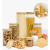 Kit 10 Potes Herméticos Vidro Tampa Bambu Seiri Para Mantimentos Cozinha