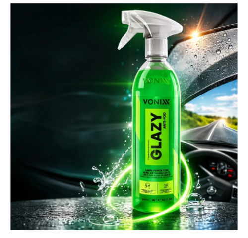 Antiembaçante Spray Glazy Anti Fog 500ml Vonix Vidro Espelho