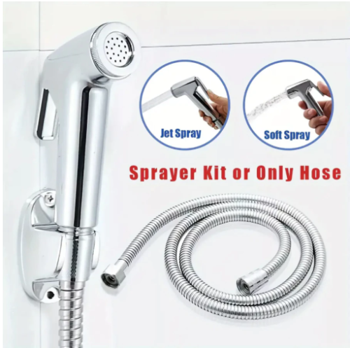 Ducha Higiênica Para Banheiro Completa Luxo Inox 1,2m Chuveirinho Privada