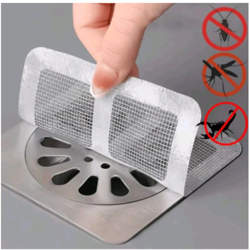 10/20/30/40/50 Tela Protetora Filtro Adesivo Para Ralo Banheiro Cozinha Quintal Coletor De Cabelo Ant Inseto