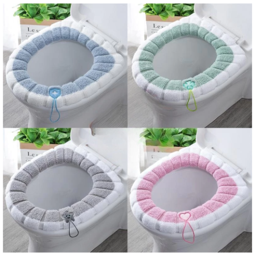 Capa De Assento De Vaso Sanitário Almofada Sanitária Confortável Lavável Para Banheiro