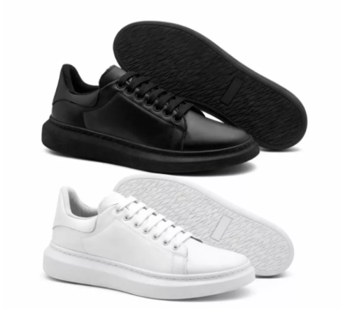 Kit 2 Pares Tenis Masculino Sapatênis Social Confortável Sola Alta Mais Altura