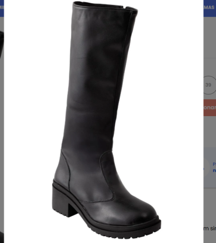 Perfecta – Bota Preta em Sintético