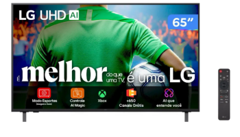 Smart TV 65″ LG 4K Ultra HD 65UA8550PSA webOS 25 AI Processor 4K Gen8 com Alexa 3 HDMI
