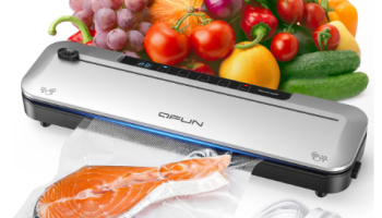 Seladora a Vácuo Digital 6 em 1 Qfun com Temporizador para Alimentos