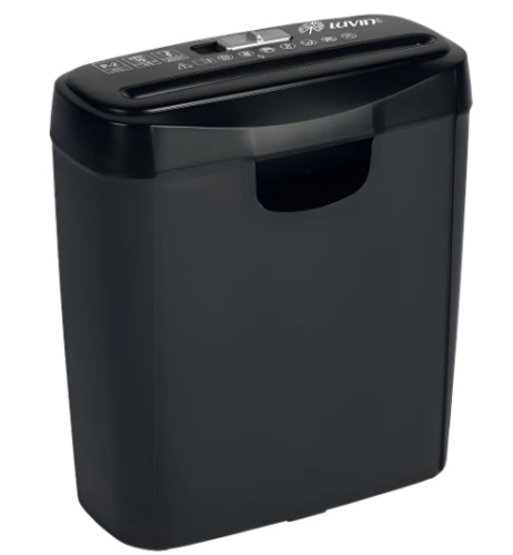 Fragmentadora de Papel Eletrica Automática Trituradora Picotadora Silenciosa LuvinCo Preto