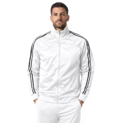 Jaqueta Masculina Gola Alta com Faixas Dryfit Moda Outono/Inverno 2K26