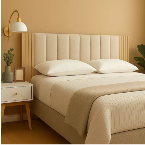 Kit Com Até 12 Peças Cabeceira Modular + Painel Ripado MDF Para Cama Box Casal King Queen Envio Full