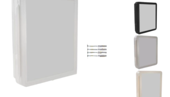 Armário para Banheiro de Embutir/Sobrepor com Espelho De Vidro, acompanha parafusos e buchas