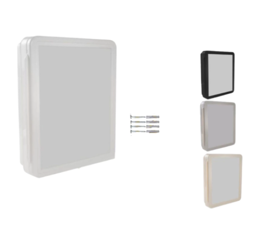 Armário para Banheiro de Embutir/Sobrepor com Espelho De Vidro, acompanha parafusos e buchas