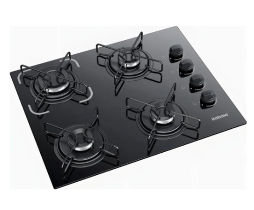 Cooktop Itatiaia Essencial 4 Bocas cor Preto