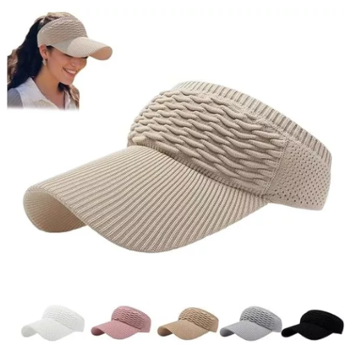 Boné Feminino Aba Longa Respirável Viseira Cor Lisa