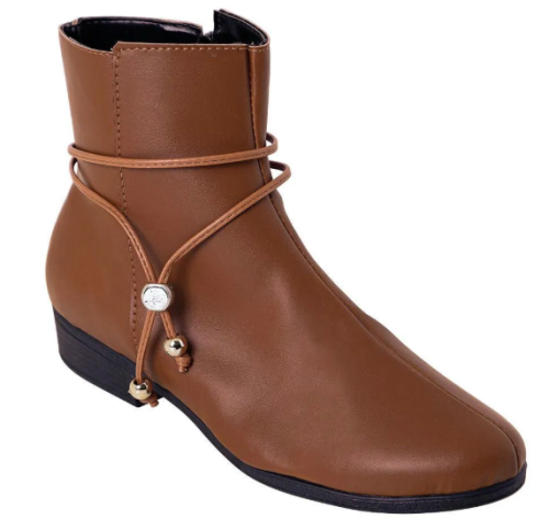 Perfecta – Bota Caramelo em Sintético