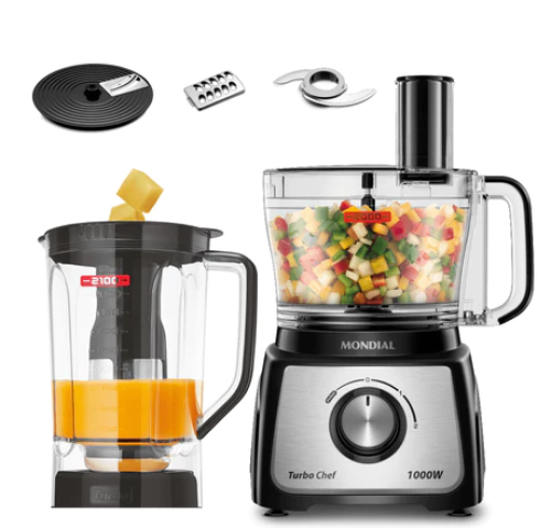 Multiprocessador 5 em 1 Mondial TurboChef Potência 1000w Loi