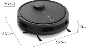 Robô Aspirador Electrolux ERB60 com Wi-Fi, Mapeamento Inteligente Cinza Bivolt