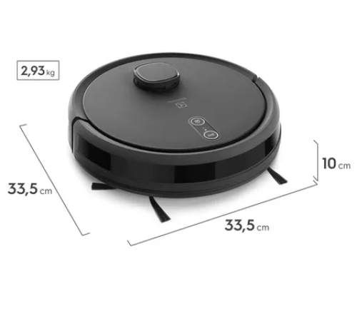 Robô Aspirador Electrolux ERB60 com Wi-Fi, Mapeamento Inteligente Cinza Bivolt
