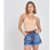 Shorts Jeans Boyfriend Feminino Azul Médio