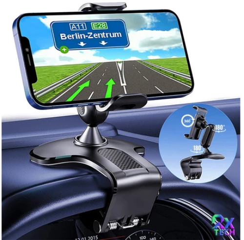 Suporte Para Celular Carro Painel Retrovisor Veicular Universal Rotação 360 Graus Ajustável