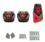 Kit 3 Peças Pedaleiras Esportivas Automotiva Carros Tuning Acessórios Universal