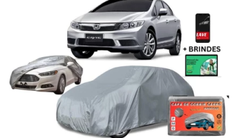 Capa De Proteção Para Carro Sol Chuva Uv Impermeável C Forro 100% Impermeável