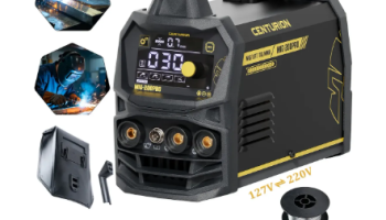 Máquina De Solda Inversora Mig Pró Centurion 200a Sem Gás 3 Em 1 Bivolt 127v/220v Preto MIG sem gás MMA/LIFT TIG Portatil Frequência 50hz/60hz