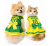 Vestido Pet Brasil Copa Roupa Seleção Para Cachorro Gato