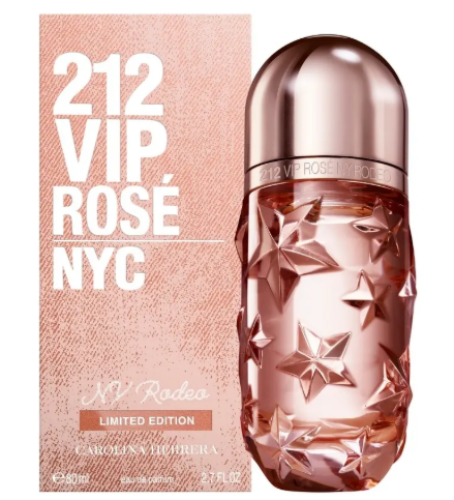 Perfume Feminino 212 VIP Rosé NY Rodeo Carolina Herrera Eau de Parfum 80ml – Floral Frutado – Edição Limitada