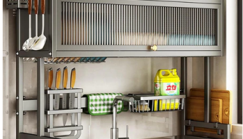 Escorredor de Louça 85cm – Organizador de Pia para Pratos – Cozinha Completa e Apartamentos
