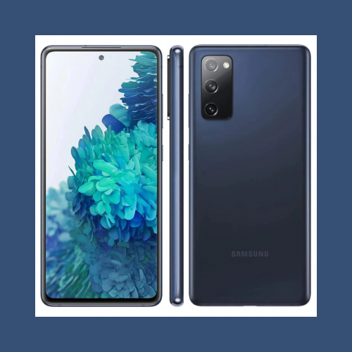 Smartphone Samsung Galaxy S20 FE 5G Azul 128GB, 6GB RAM, Tela Infinita de 6.5”, Câmera Traseira Tripla, Android 12 e Processador Snapdragon 865