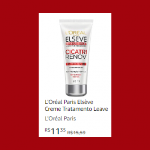 L’Oréal Paris Elsève Creme Tratamento Leave in Cicatri Renov, Branco