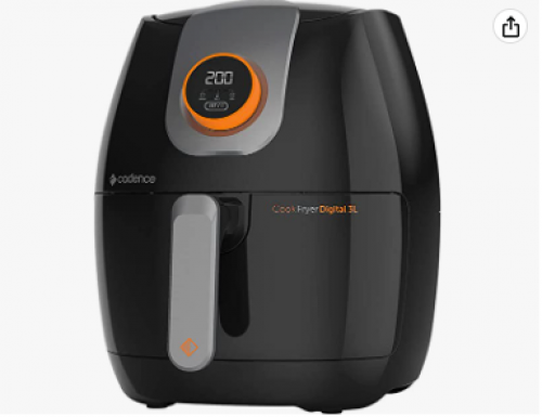 Fritadeira Sem Óleo Cadence Contrast Cook Fryer Digital, 3L, 110V, Preto, FRT526