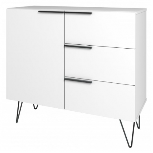 Balcão Buffet 1 Porta e 3 Gavetas BMU 64 Linha San Francisco – BRV Móveis – Branco