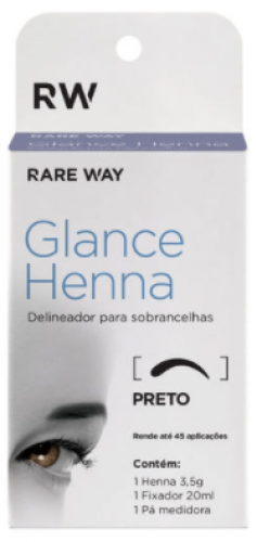 Glance Henna Preto Rareway Delineador Sobrancelha Indiana