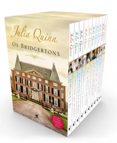 Livro – Box Os Bridgertons: 9 títulos da série + livro extra de crônicas + caderno de anotações