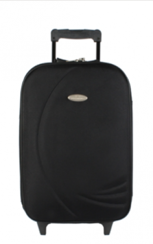 Mala de Viagem Pequena com Rodas Fixas Tecido Oregon Viaggiando Preta