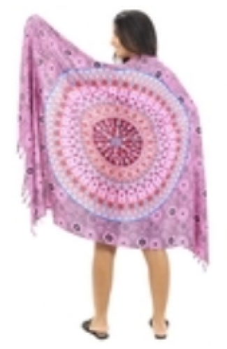 Canga de Praia Mandala Indiana India Saia Colorida Verão