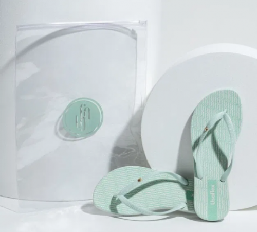 Kit chinelo verde mojito