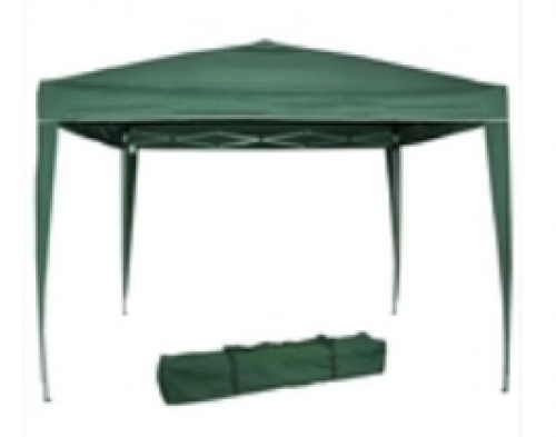 Tenda Articulada Gazebo 3x3m Articulado Alumínio Praia Camping Com Bolsa-Verde