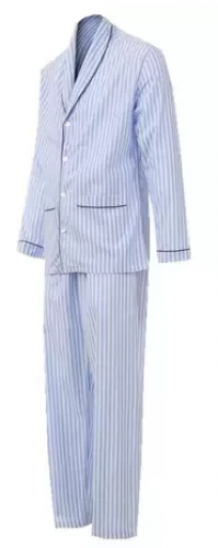 Pijama Masculino Longo Aberto Listrado Randig 100% Algodão