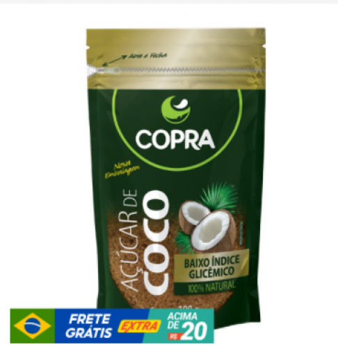 Açúcar de Coco Copra 100g – Zero Glúten