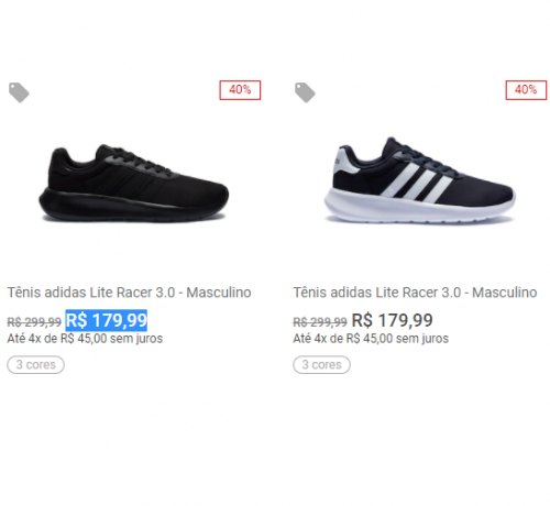 Tênis adidas Lite Racer 3.0