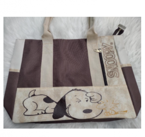 Bolsa Sacola de Personagem Feminina Porte Grande, Faculdade, Escola Passeios Alça Ombro