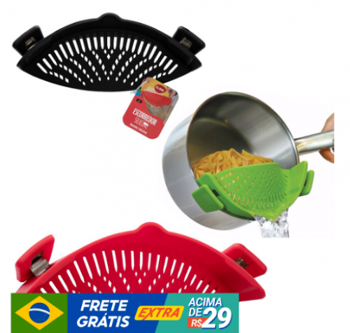 Escorredor Silicone Borda Panela c/ Clip